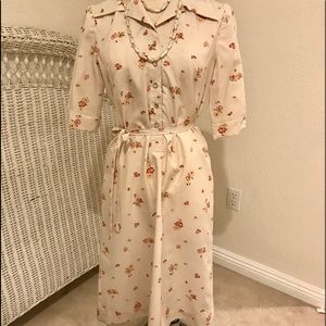 Cream light weight dress